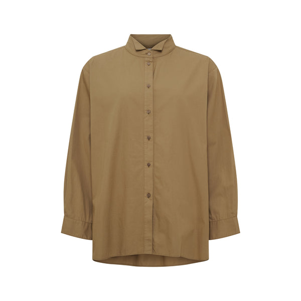 ANNE-MI Irissa Oversize Shirt in Ermine