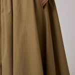 ANNE-MI Irissa Long Cotton Skirt in Ermine