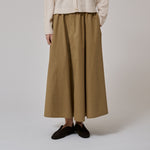 ANNE-MI Irissa Long Cotton Skirt in Ermine