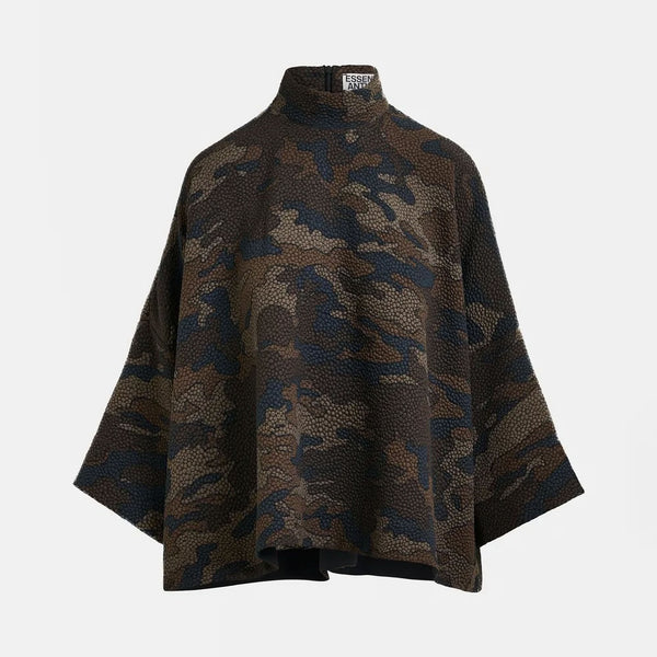 ESSENTIEL ANTWERP Iscratch Wide Sleeved Top in Cobmo2 Black