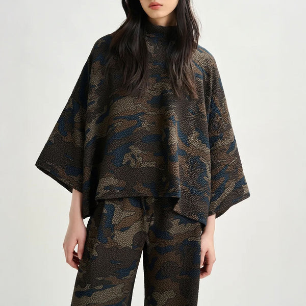 ESSENTIEL ANTWERP Iscratch Wide Sleeved Top in Cobmo2 Black