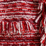 ESSENTIEL ANTWERP Ishani Fringed Gilet in Red