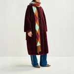 ESSENTIEL ANTWERP Ispot Faux Fur Coat in Margot Mauve