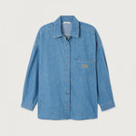 AMERICAN VINTAGE Izeway Denim Shirt in Medium Blue