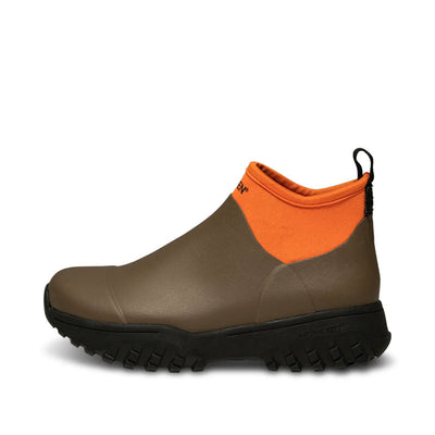 WODEN Irene Waterproof Rubber Boots in Dark Olive/Tiger