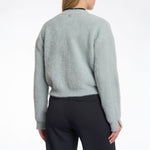 RINO & PELLE Isarea Short V-neck Cardigan in Stone