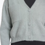 RINO & PELLE Isarea Short V-neck Cardigan in Manor Grey