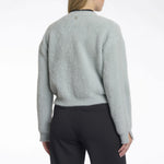 RINO & PELLE Isarea Short V-neck Cardigan in Manor Grey