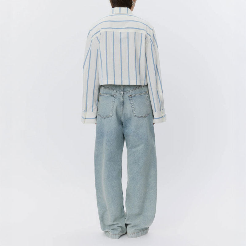 DAY BIRGER ET MIKKELSEN Issa Striped Shirt in Cotton Stripe