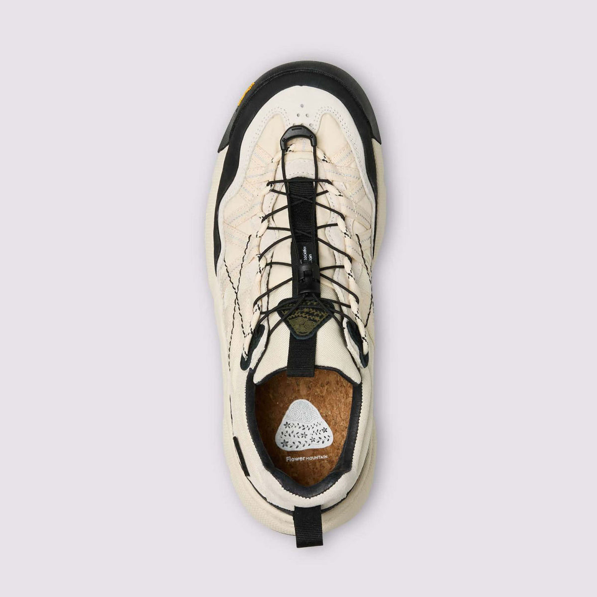 FLOWER MOUNTAIN Iwano 2 Unisex Suede/Nylon Trainers in White/Black