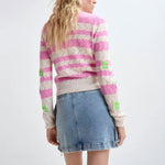 ESSENTIEL ANTWERP Ja Ruffled Denim Mini Skirt in Bright Sky