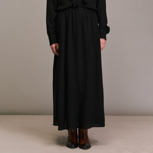 DIEGA Jabo Wool Skirt  in Choco