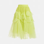 ESSENTIEL ANTWERP Jacie Tulle Skirt in Lemon/Squeeze