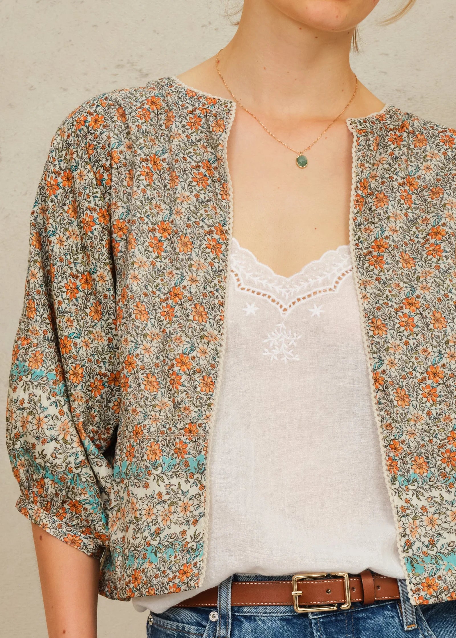M.A.B.E Jaci Print Jacket in Multi
