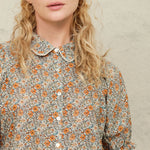 M.A.B.E Jaci Print Short Sleeve Top in Multi