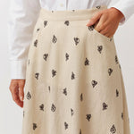 DIEGA Jamao Skirt in Ecru/Black