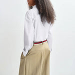 ESSENTIEL ANTWERP Jambers Pussy Bow Collar Shirt in White