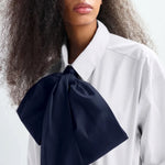 ESSENTIEL ANTWERP Jambers Pussy Bow Collar Shirt in White
