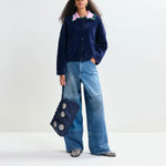 ESSENTIEL ANTWERP Jardener Knitted Cardigan in Dark Night