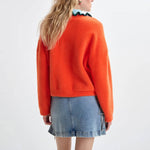 ESSENTIEL ANTWERP Jardener Knitted Cardigan in Nectarine
