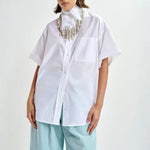 ESSENTIEL ANTWERP Jasleen Boxy Shirt in White
