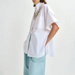 ESSENTIEL ANTWERP Jasleen Boxy Shirt in White