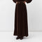 DIEGA Jazo Velvet Skirt with Pockets in Chestnut
