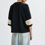 ESSENTIEL ANTWERP Jemix Striped T-Shirt in Black