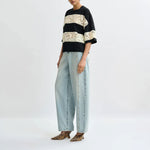 ESSENTIEL ANTWERP Jemix Striped T-Shirt in Black