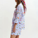 ESSENTIEL ANTWERP Jimena Boxy Shirt in Blue