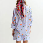 ESSENTIEL ANTWERP Jimena Boxy Shirt in Blue