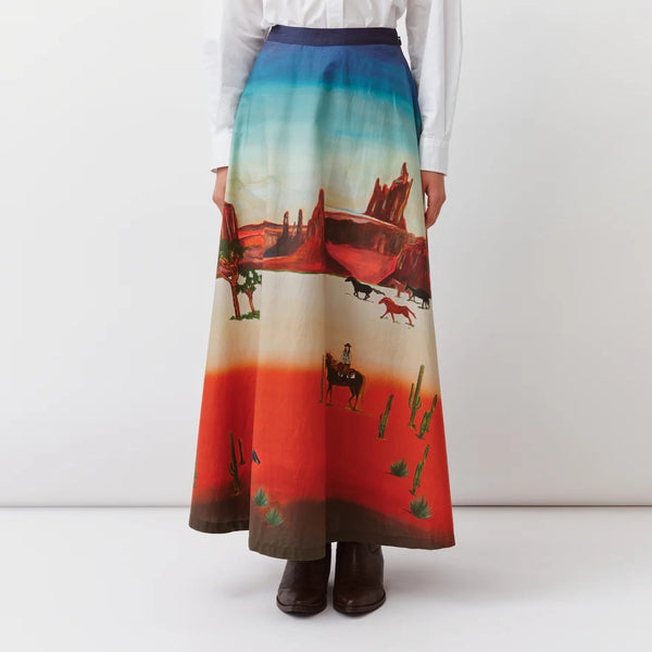 DIEGA Jinio Skirt in Western Print