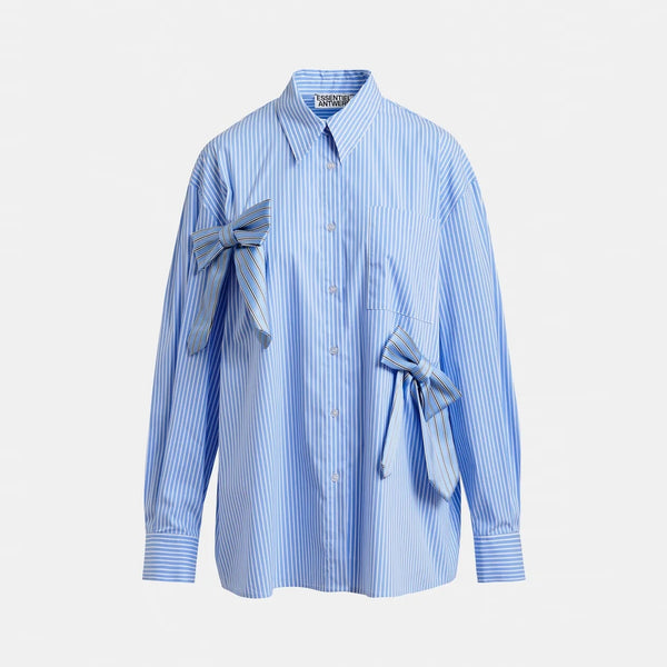 ESSENTIEL ANTWERP Jiwi Shirt with Bowties in Nile/Blue