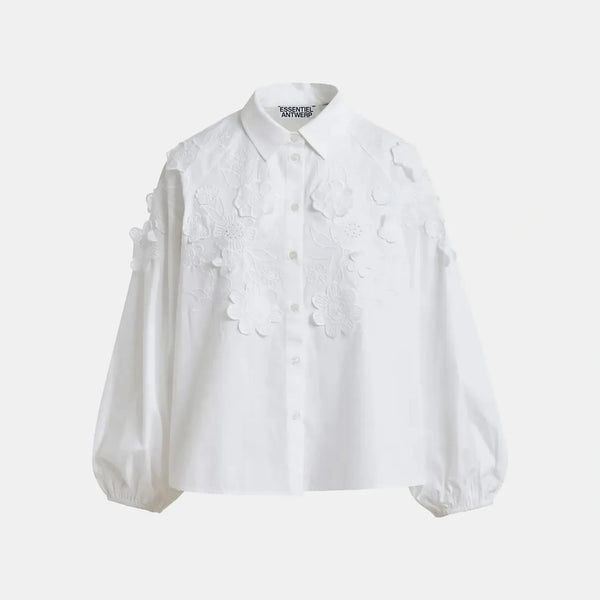 ESSENTIEL ANTWERP Joella Flower Shirt in White