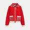 ESSENTIEL ANTWERP Joilu Knitted Jacket in Orange/Brulee