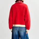 ESSENTIEL ANTWERP Joilu Knitted Jacket in Orange/Brulee