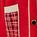 ESSENTIEL ANTWERP Joilu Knitted Jacket in Orange/Brulee