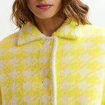 ESSENTIEL ANTWERP Joking Knit Jacket in Lemon/Squeeze