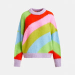 ESSENTIEL ANTWERP Jolor Striped Pullover in Orange/Brulee