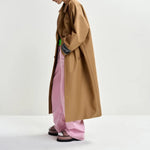ESSENTIEL ANTWERP Josje Trench Coat in Raw/Sienna