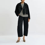 ESSENTIEL ANTWERP Joste Striped T-Shirt in Off/White