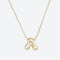 LA MOME BIJOU Joy Letter Necklace in Gold/Gold
