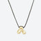 LA MOME BIJOU Joy Letter Necklace in Black/Gold