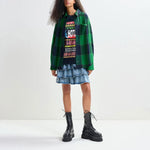 ESSENTIEL ANTWERP Joy Lace Back Shirt in Dark Night