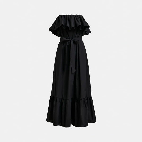 ESSENTIEL ANTWERP Joyce Ruffle Dress in Black