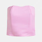 ESSENTIEL ANTWERP Juchini Bustier Top in Cotton/Candy