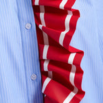 ESSENTIEL ANTWERP Juf Ribbon Detail Shirt in Bright Sky