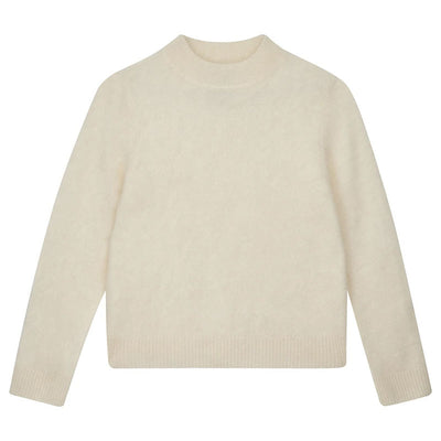 JUMPER 1234 Brushed Turtle Neck Knit in Cream