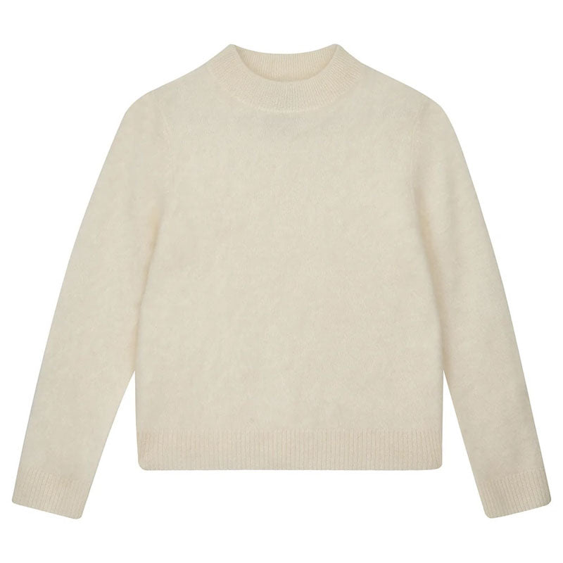 JUMPER 1234 Brushed Turtle Neck Knit in Cream