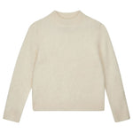 JUMPER 1234 Brushed Turtle Neck Knit in Cream